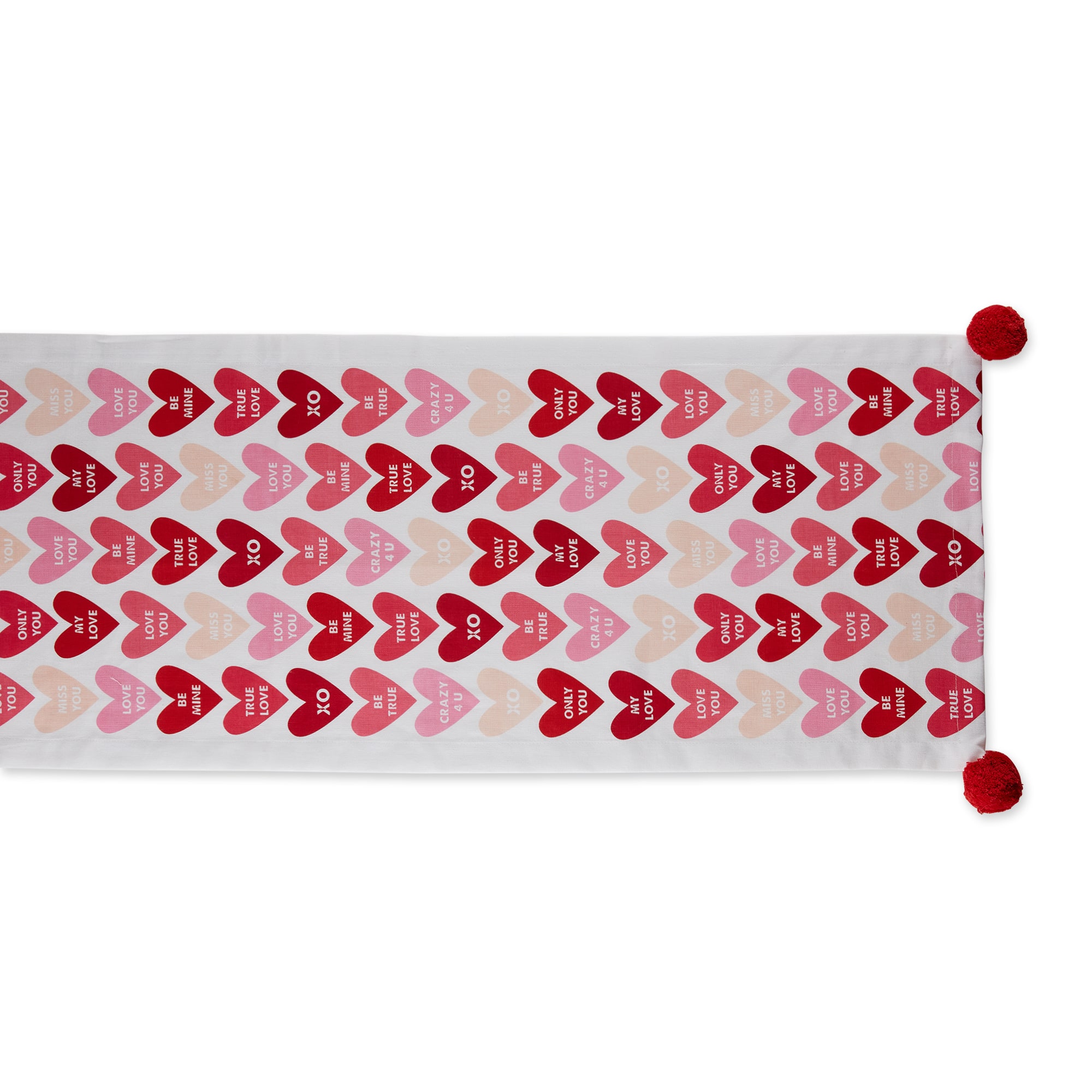 DII® 72" Conversation Hearts Print Table Runner